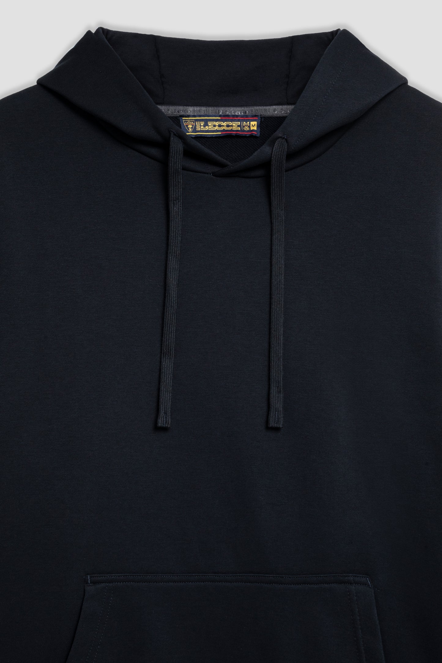 Felpa blu navy con cappuccio