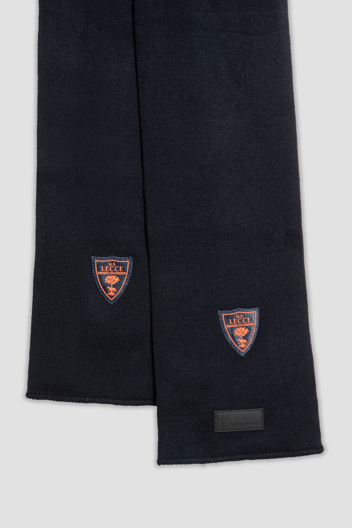 Sciarpa blu navy con logo