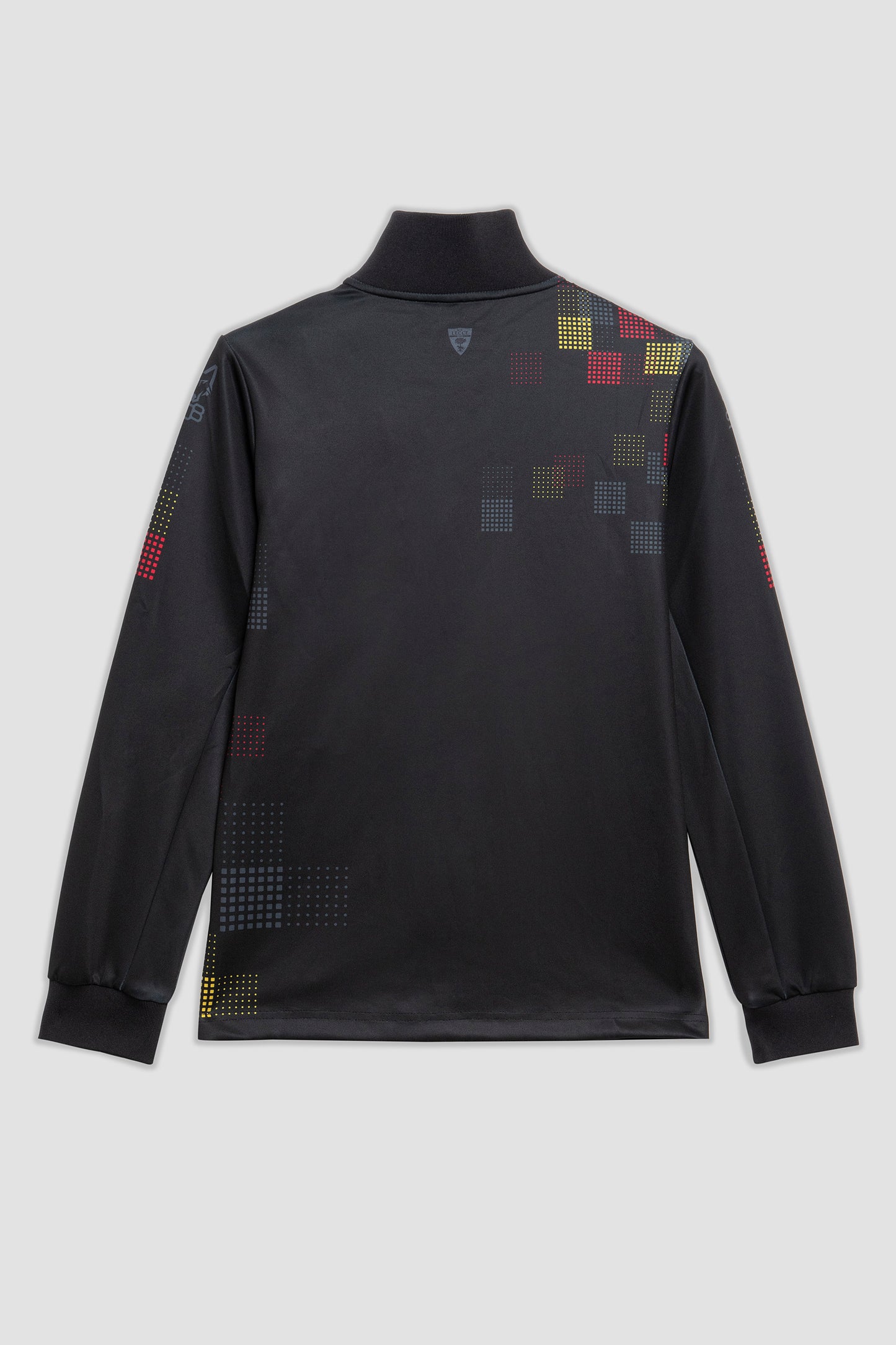 Felpa Pre-Match nera con motivo geometrico