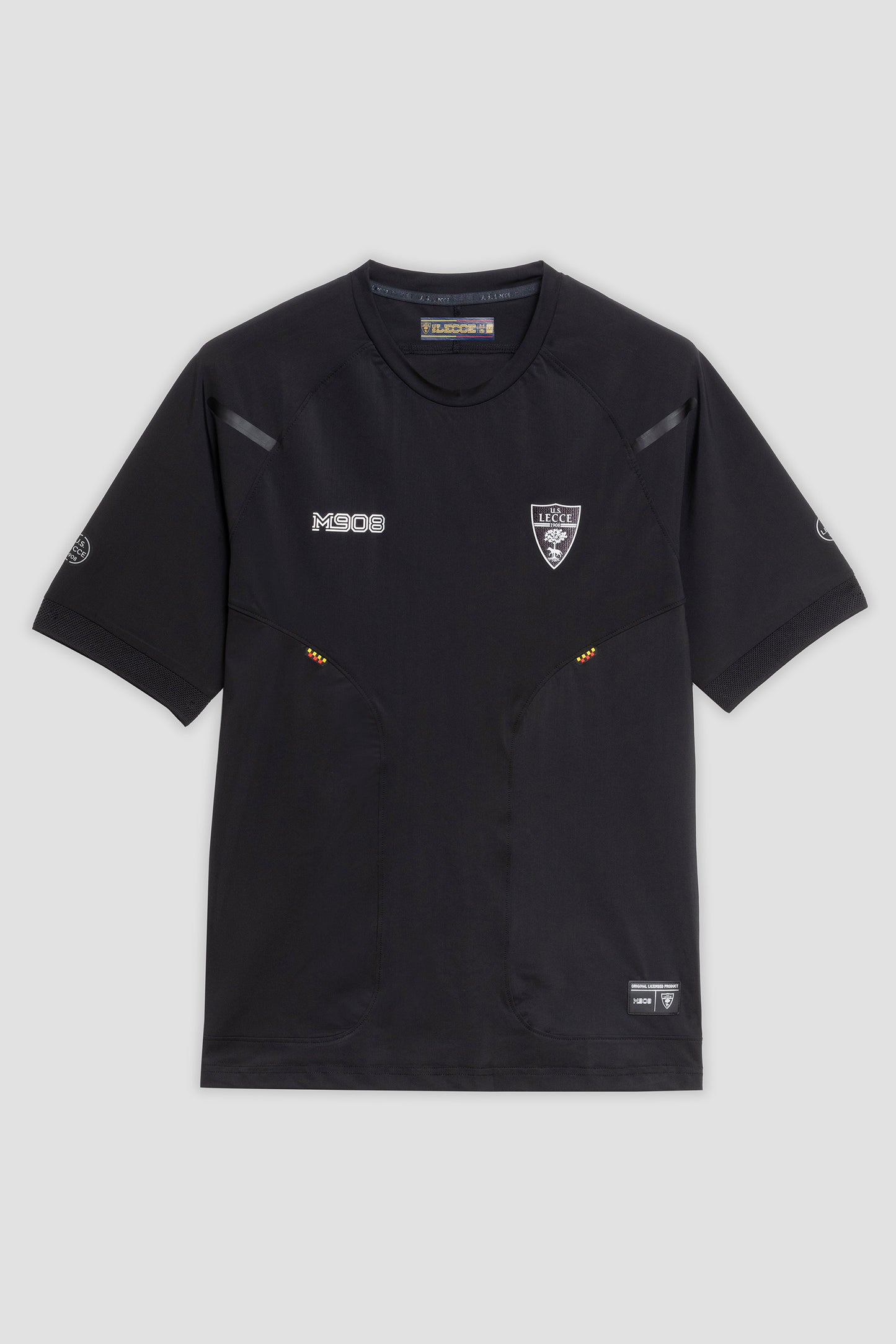 T-shirt di rappresentanza nera in nylon