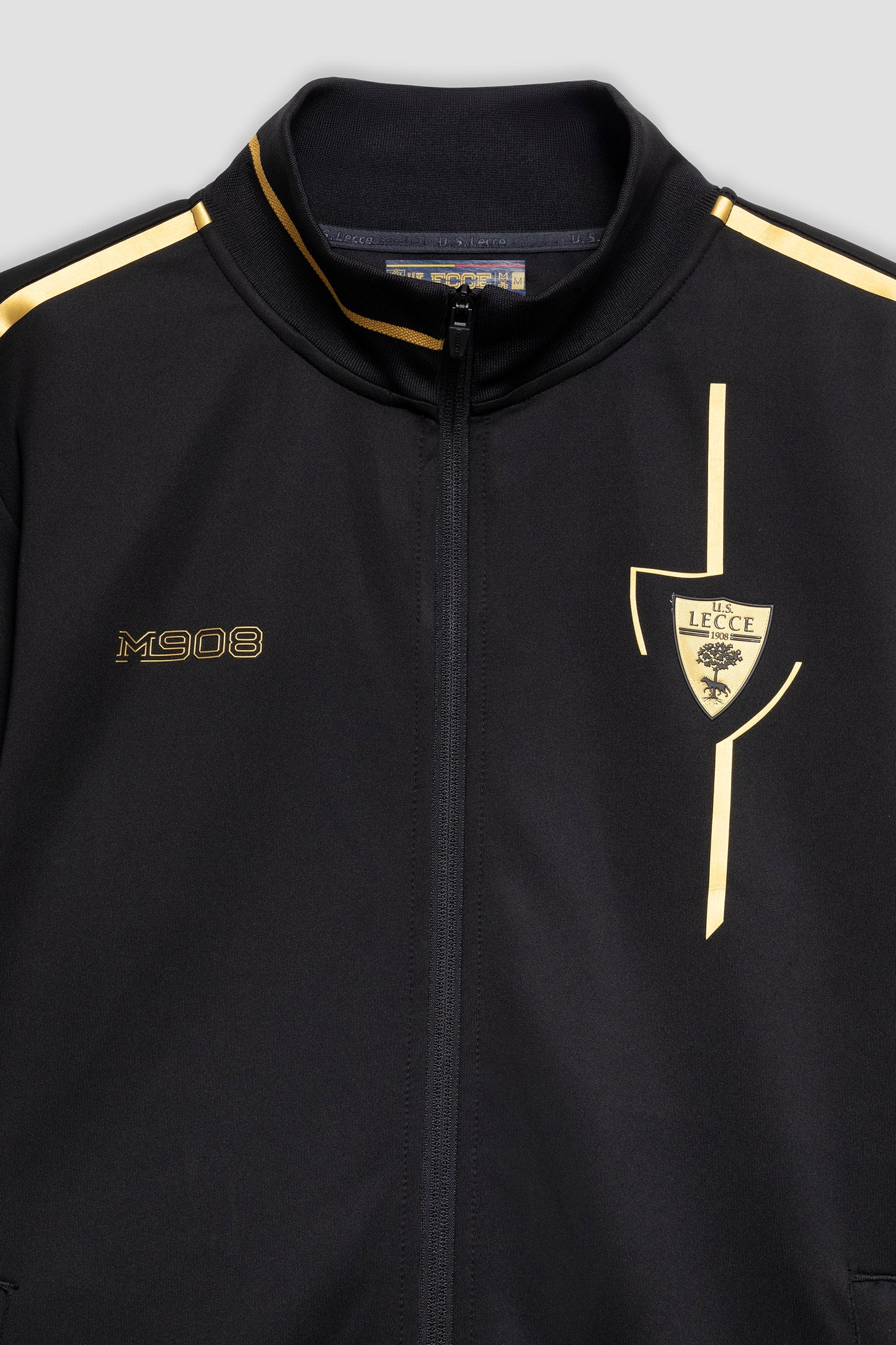 Felpa Pre-Match nera e oro