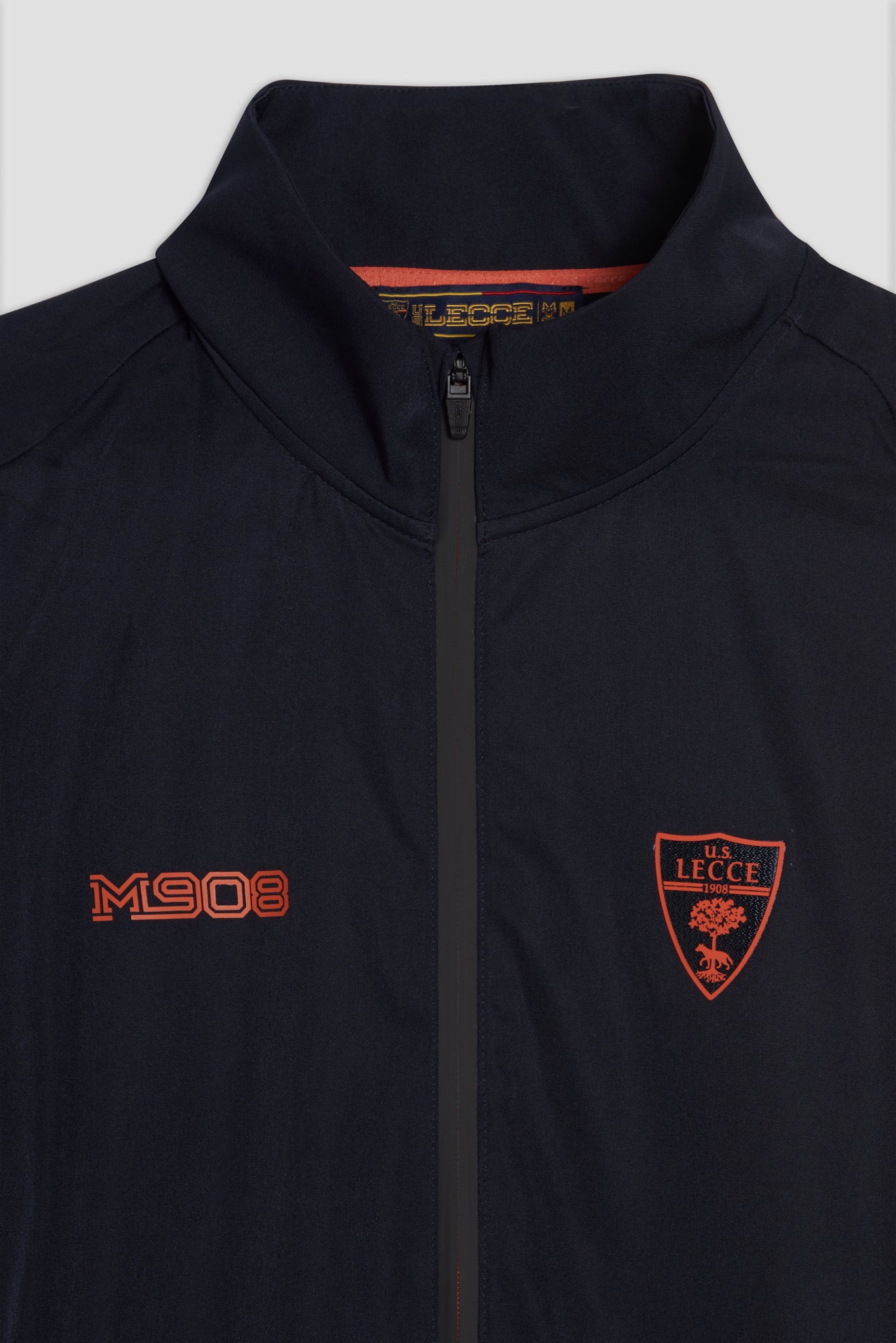 Blue zip-up sweatshirt