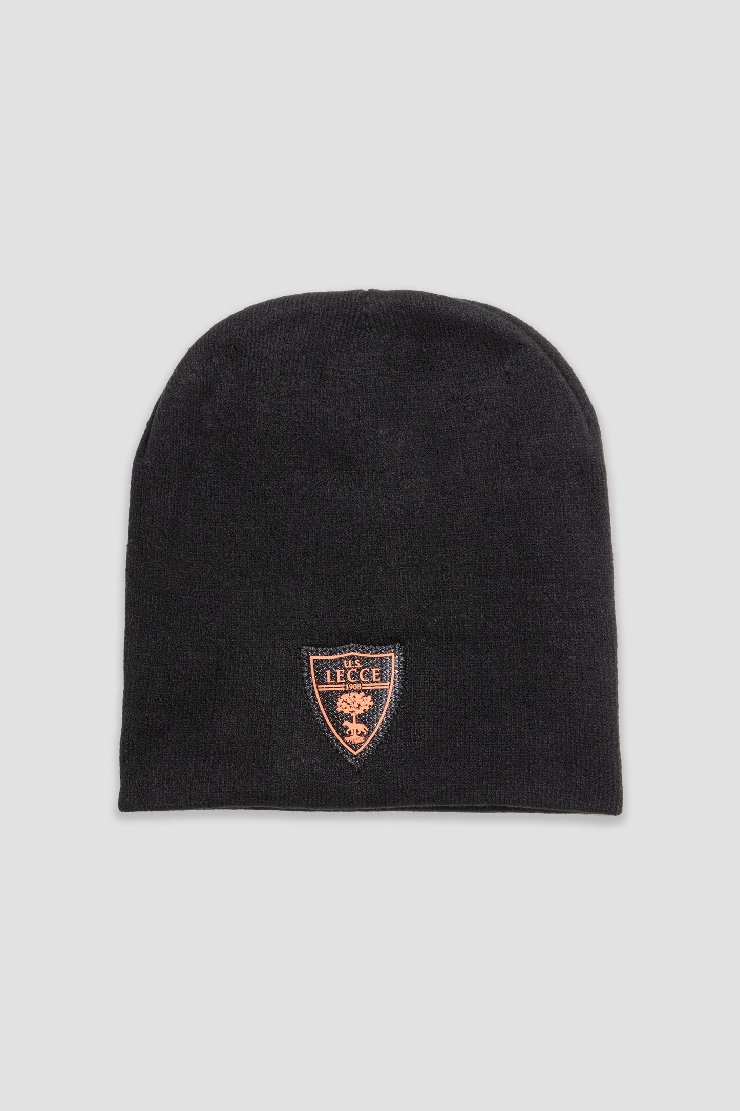 Cappellino in maglia nero con logo