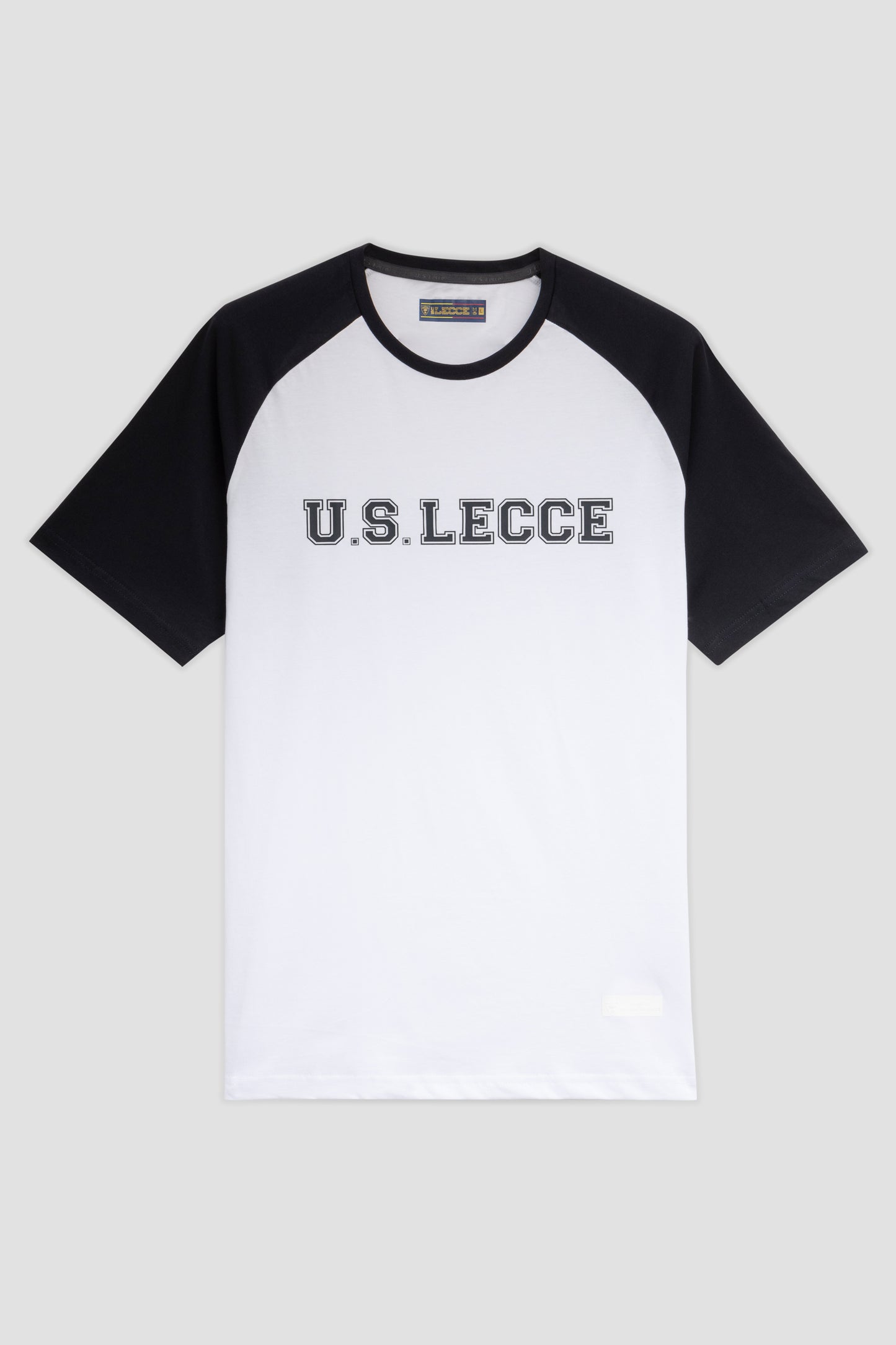 T-shirt college bianca/blu navy