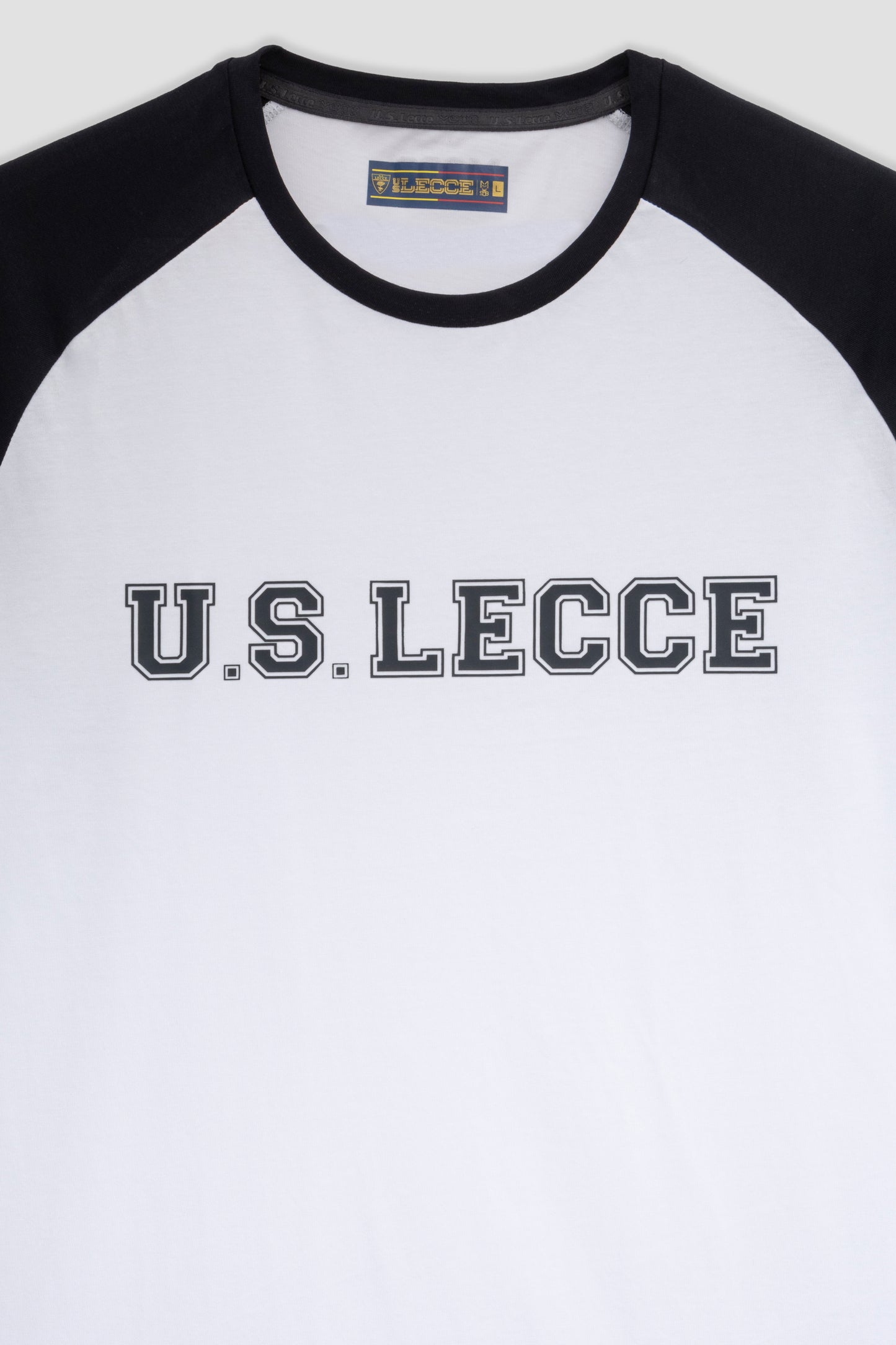 T-shirt college bianca/blu navy