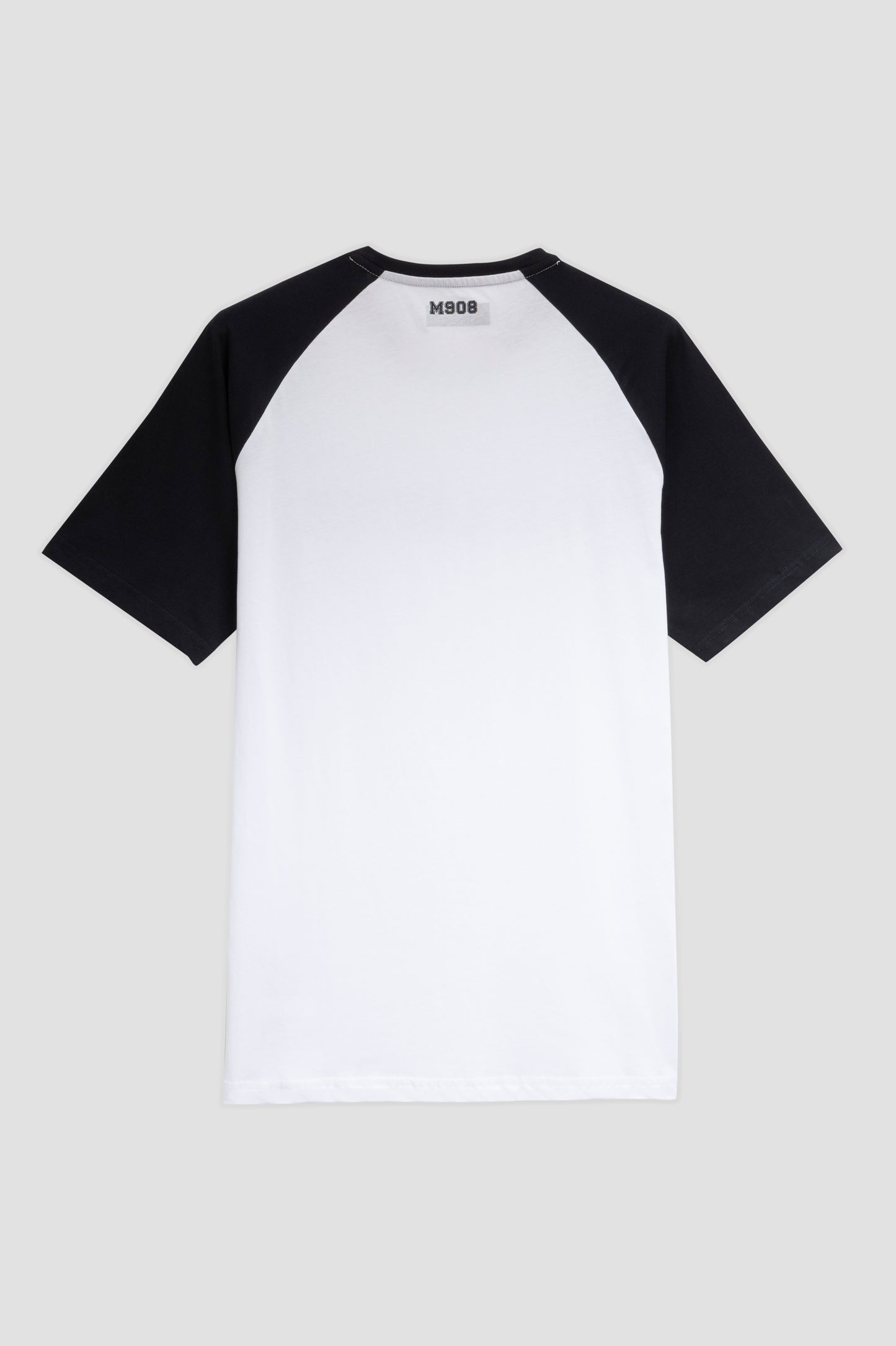 T-shirt college bianca/blu navy