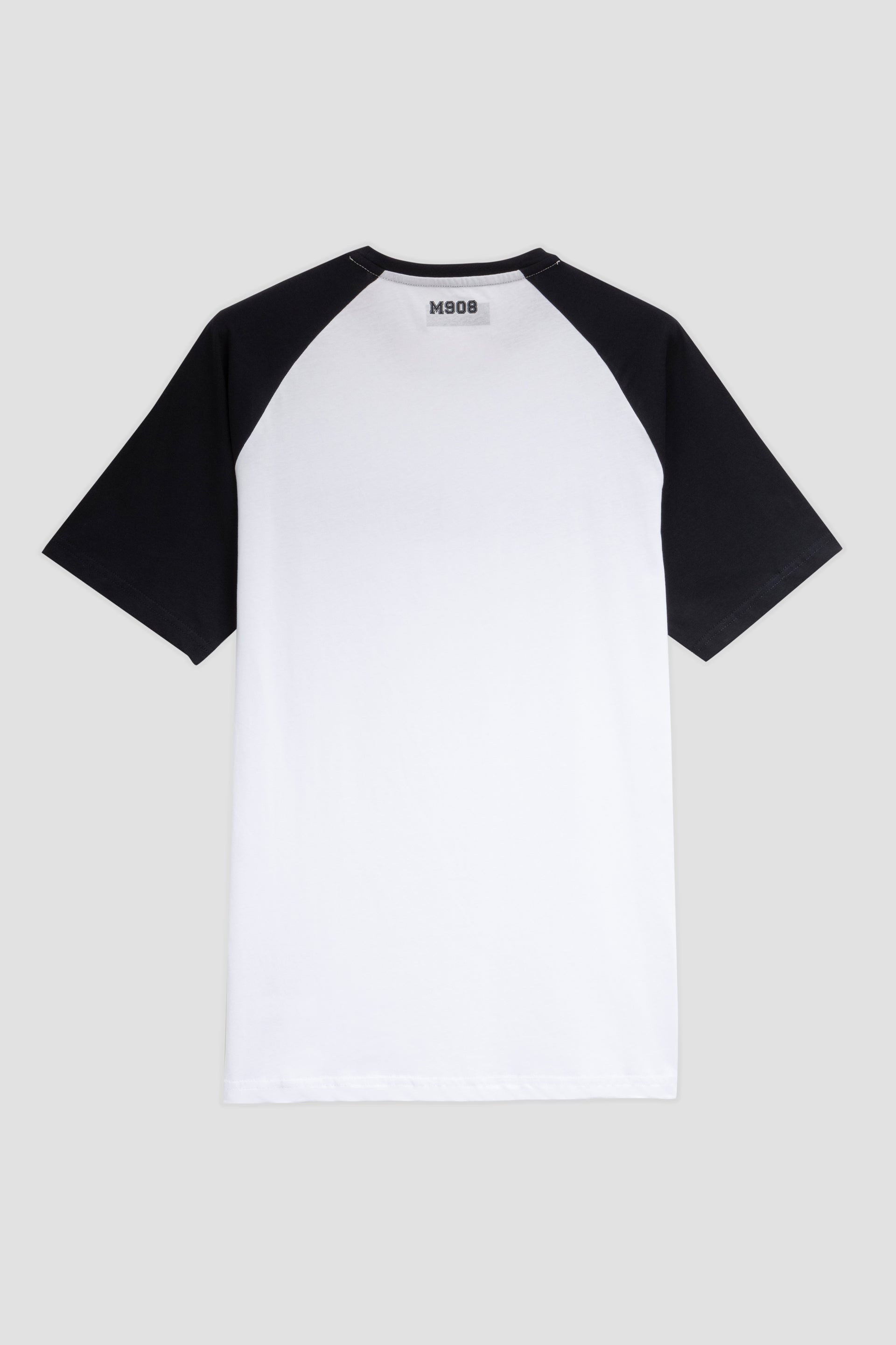 T-shirt college bianca/blu navy