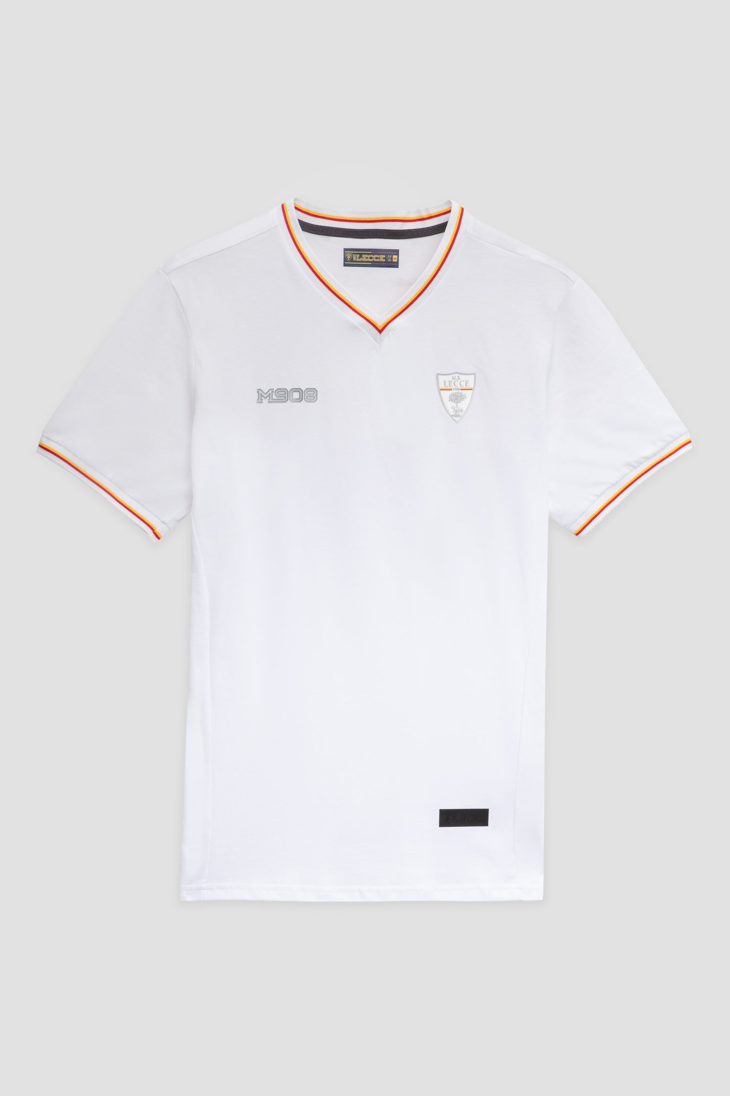 T-shirt bianca con scollo a V