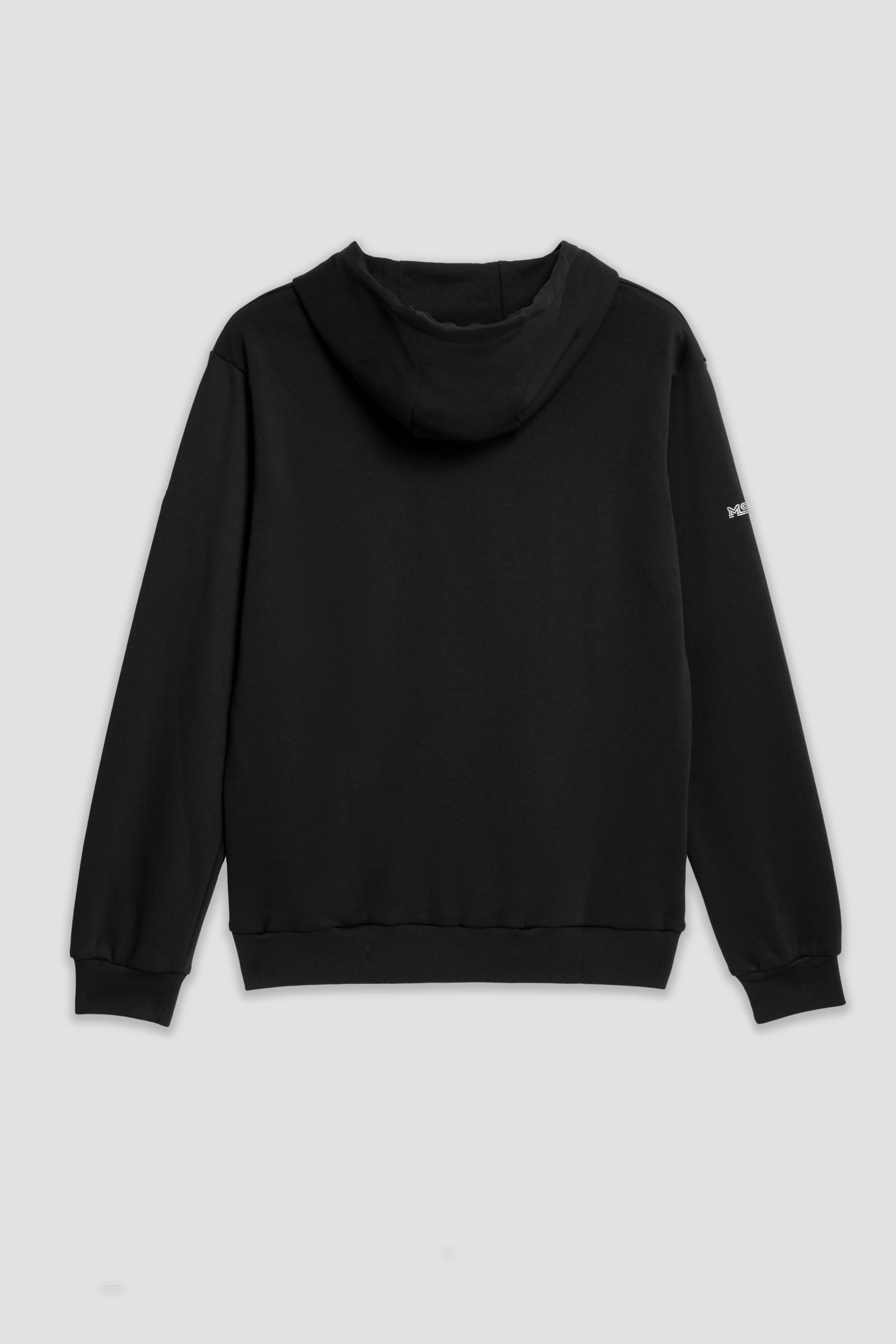 Felpa nera con cappuccio