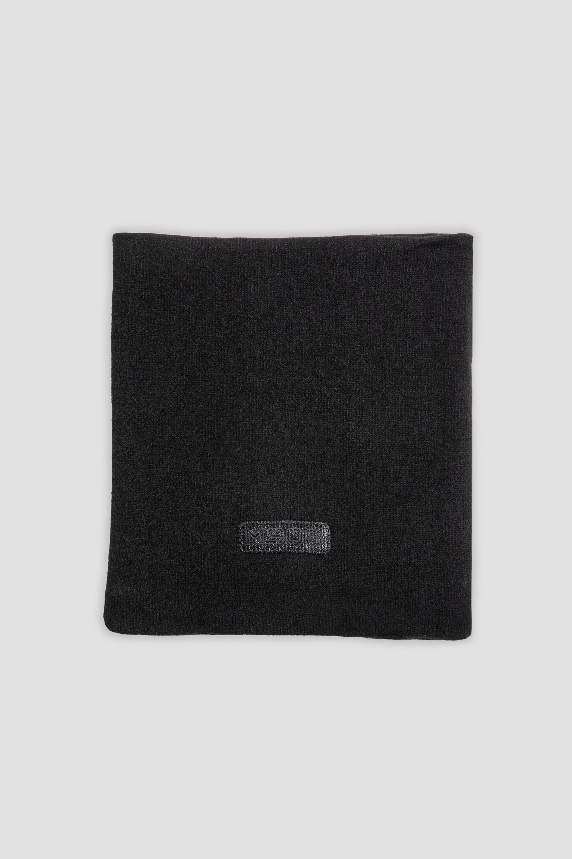 Scaldacollo nero con logo