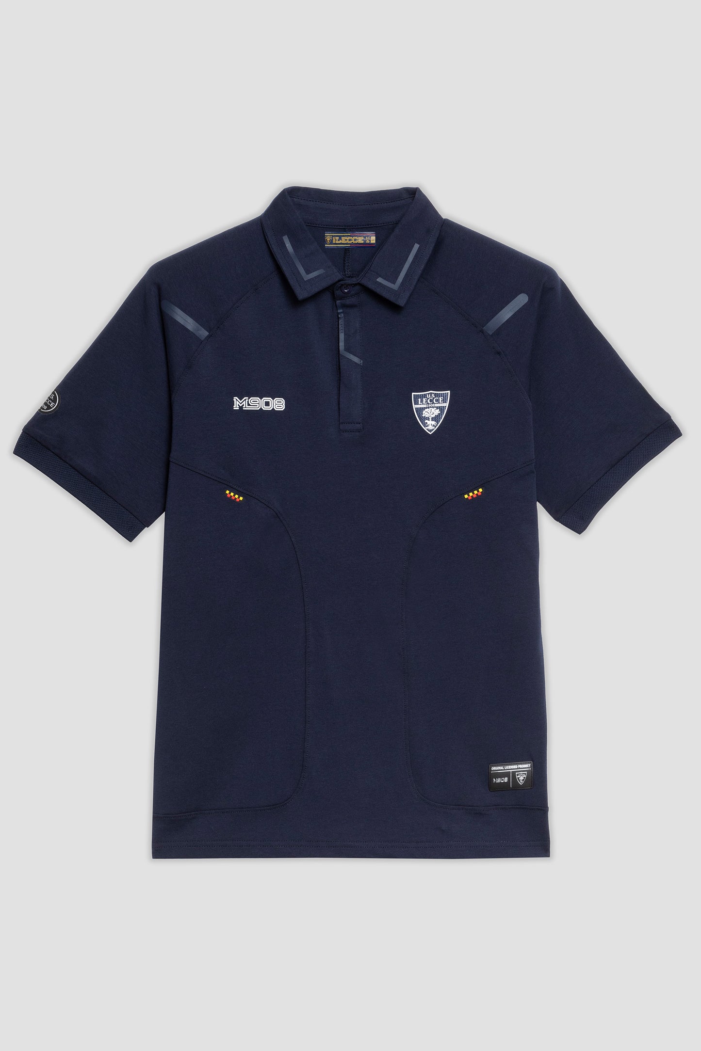 Navy blue cotton club polo