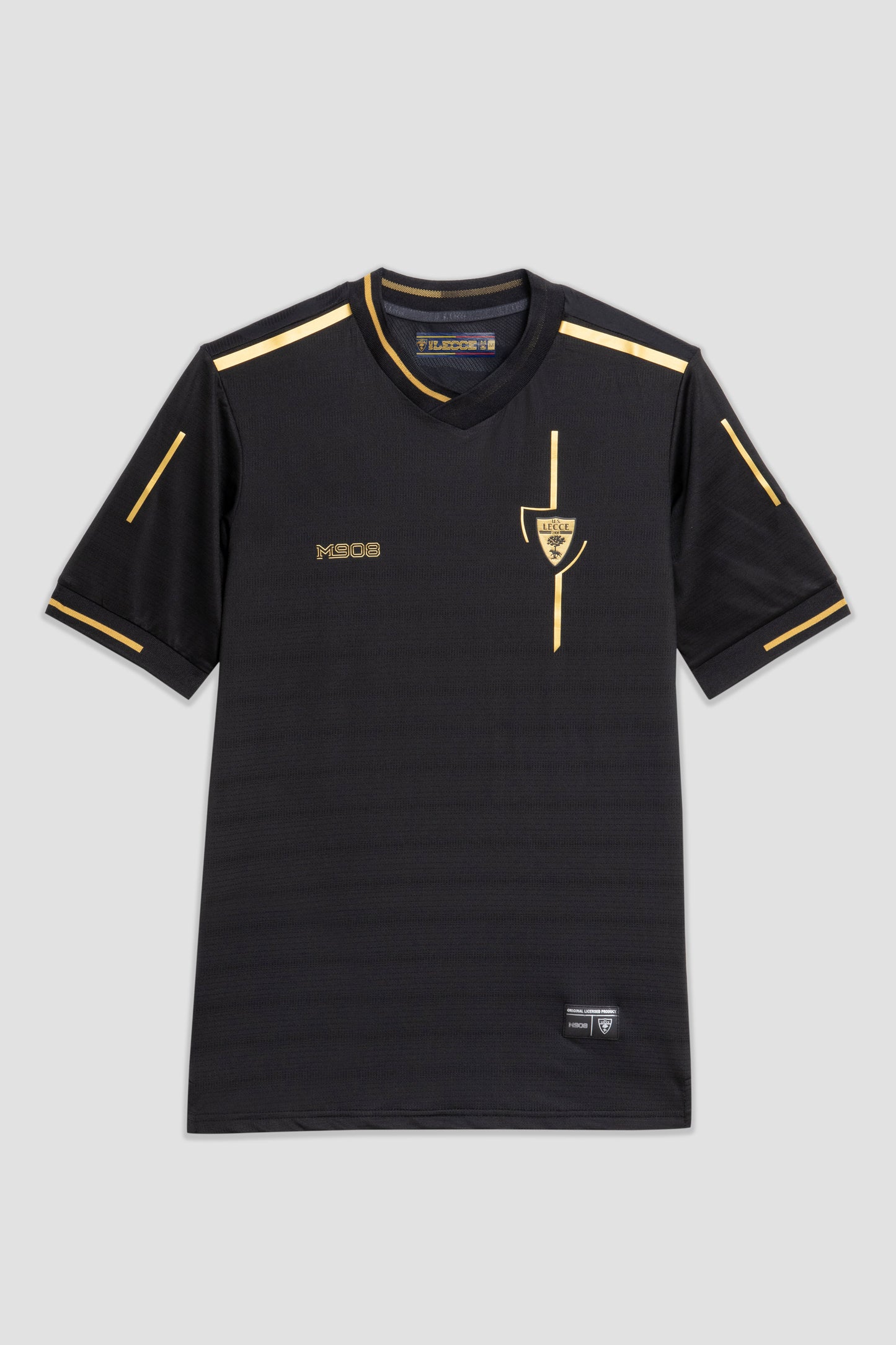 Black and gold pre-match t-shirt