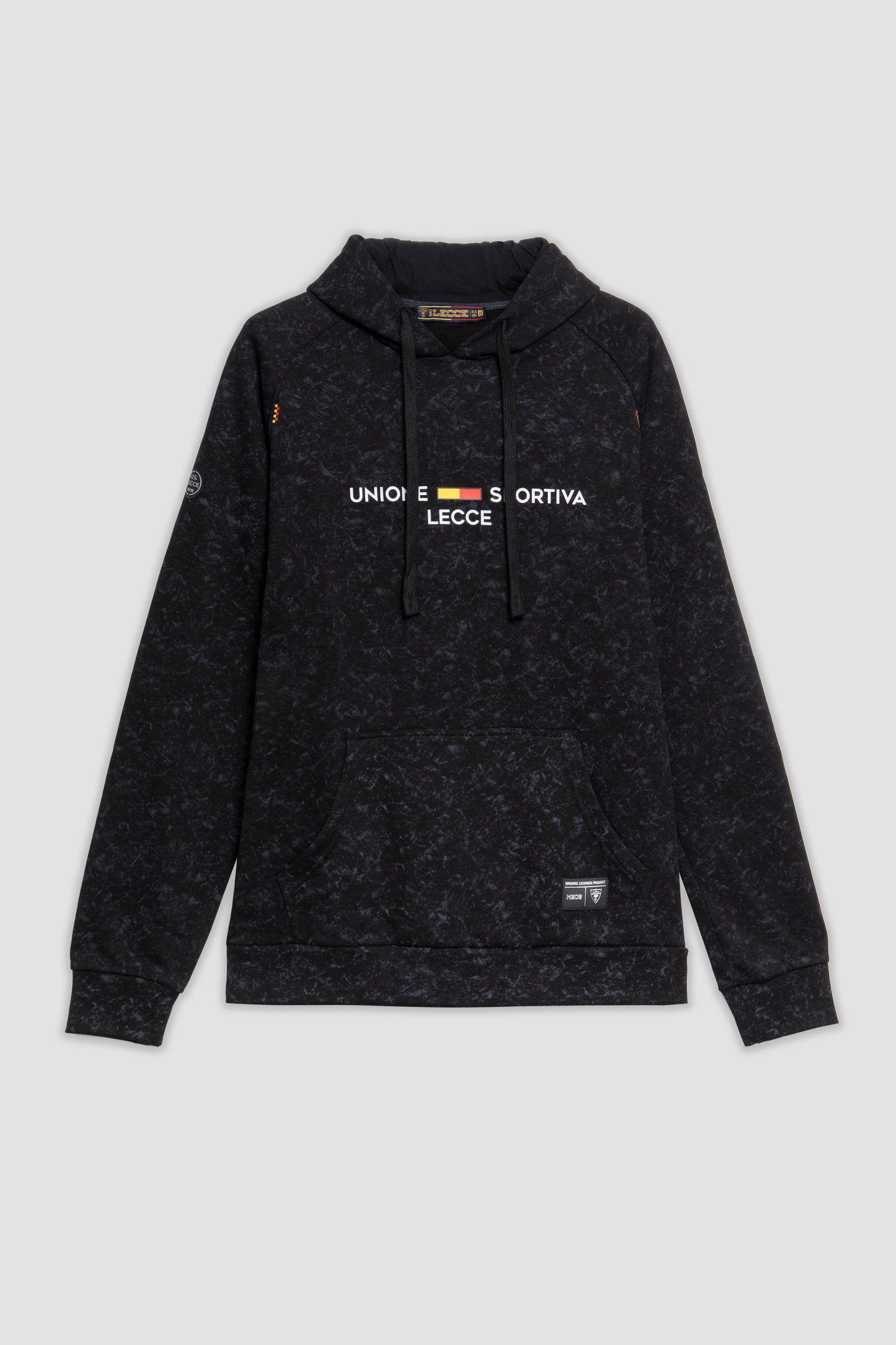 Black melange club hoodie