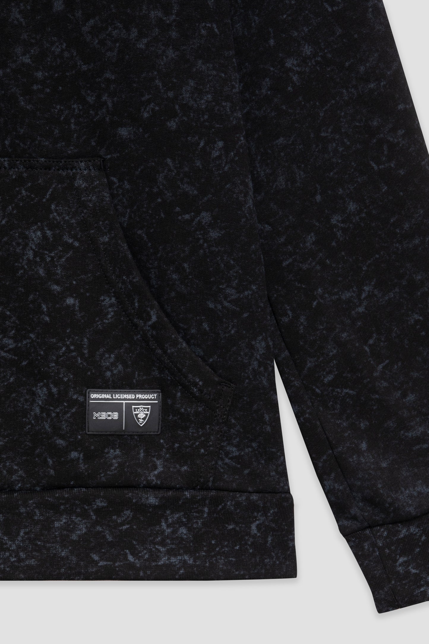 Black melange club hoodie