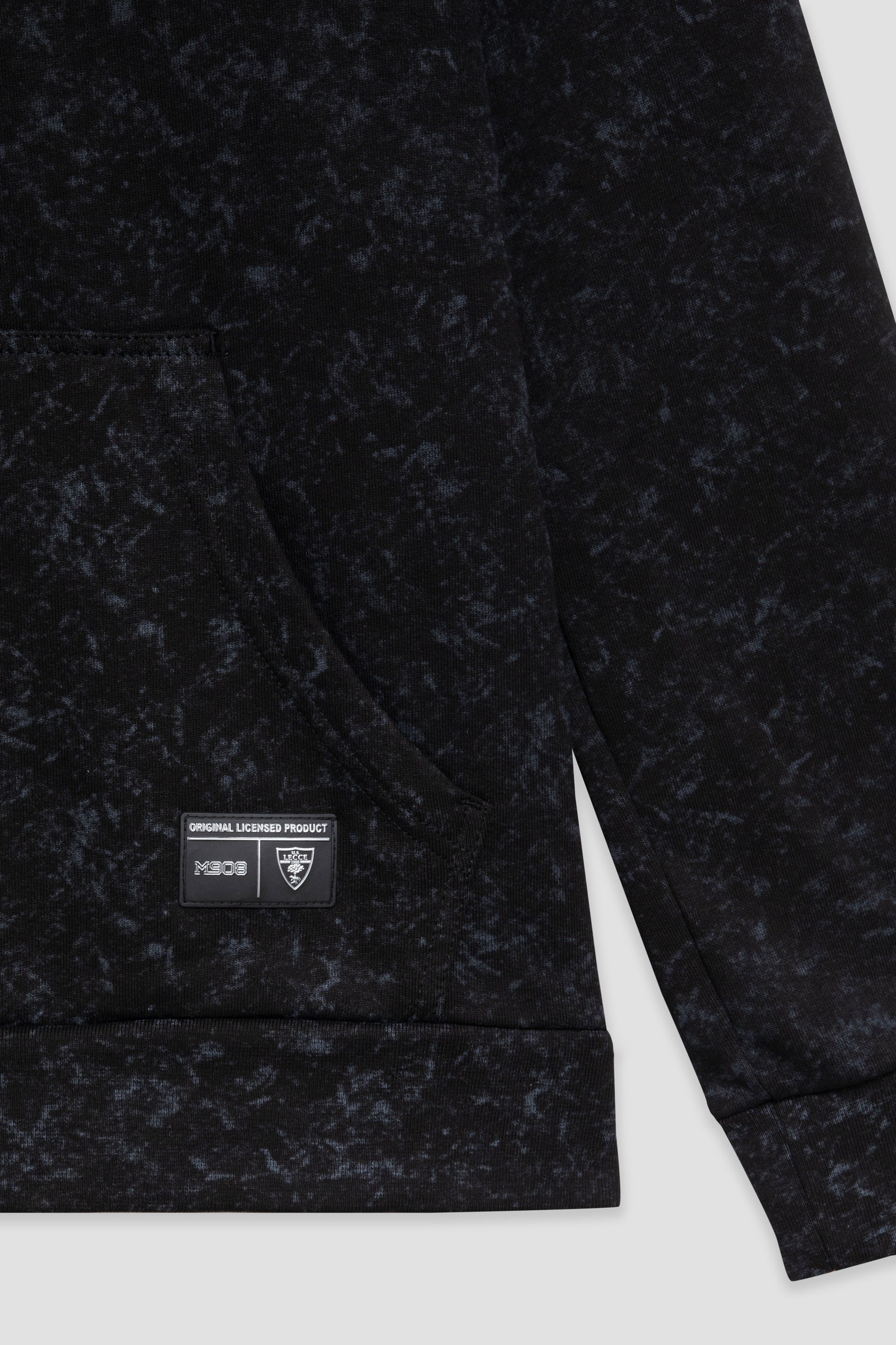 Black melange club hoodie