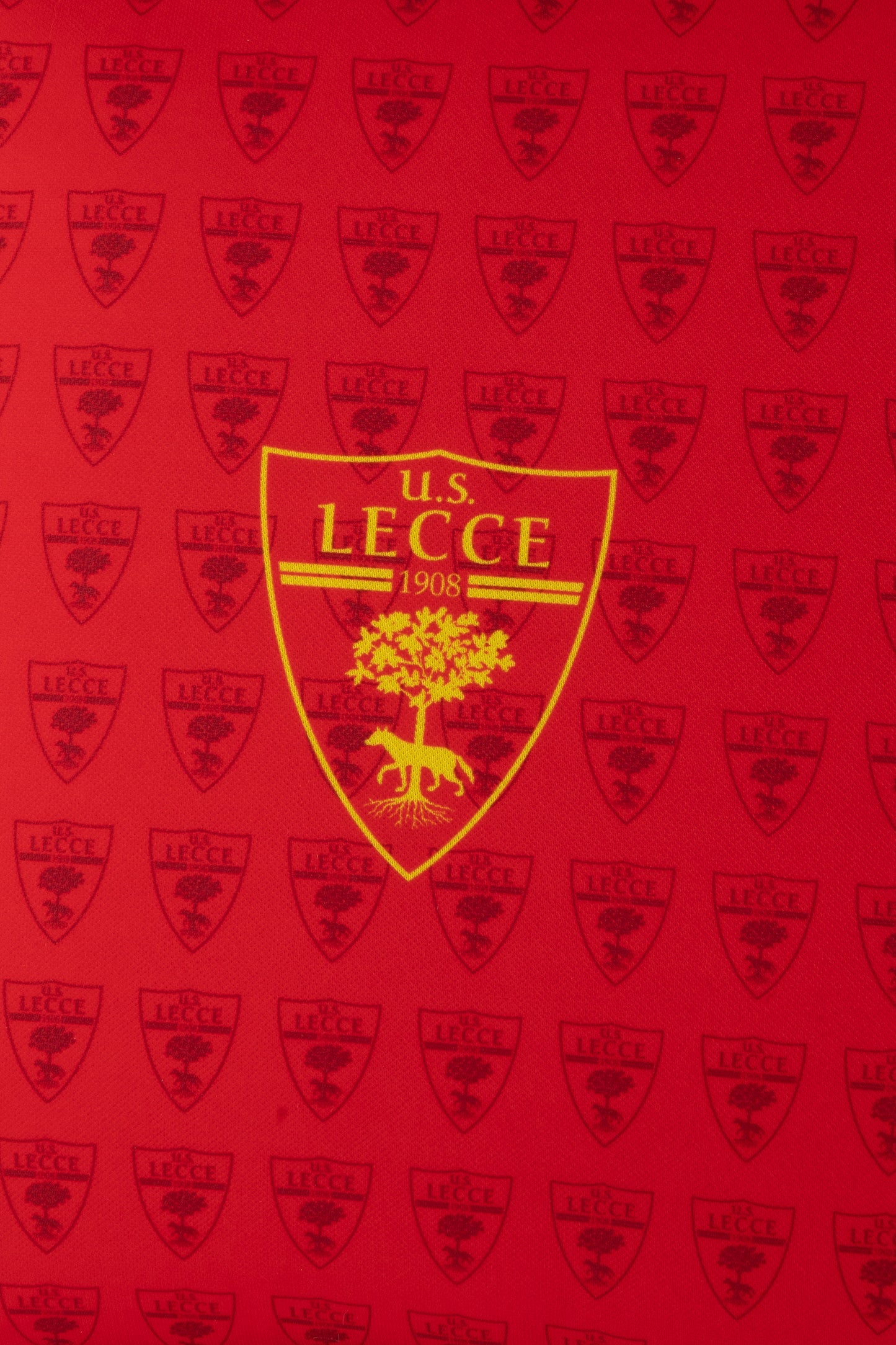 Cuscino stemma U.S. Lecce - rosso