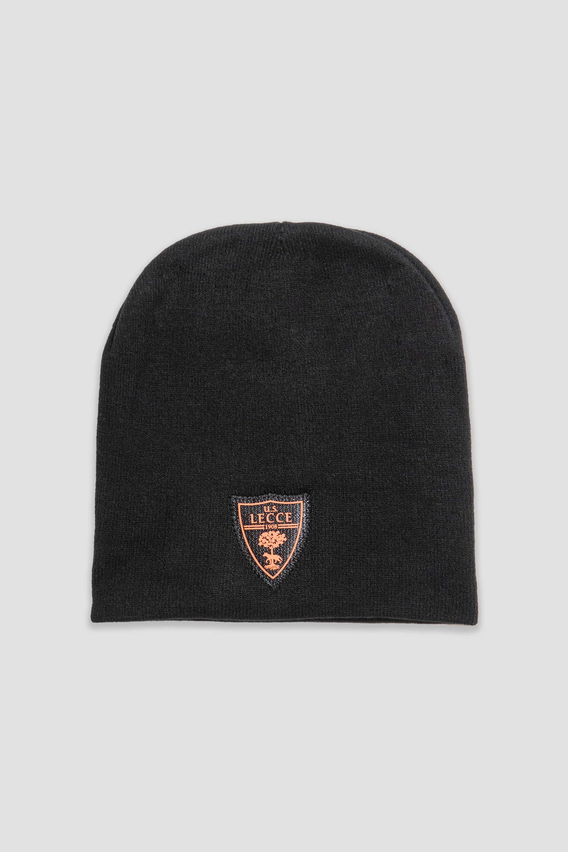 Cappellino in maglia nero con logo